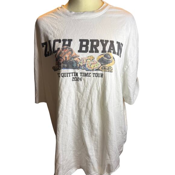 Zach Bryan The Quitting Time Concert Tour Tee, Unisex Size XL - Picture 1 of 6